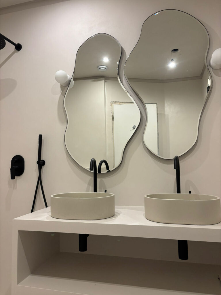 Salle de bain en béton ciré – Réalisation de prestige à Monaco - Béton ciré - Matières And Co