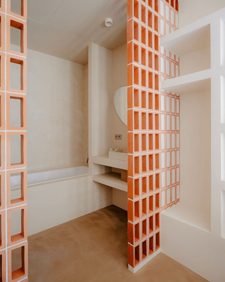 Sol et salles d'eau en béton ciré – Vieux Nice - béton ciré - Matières And Co